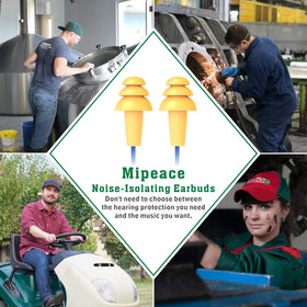 MIPEACE 3.5 mm jack compatible with Android devices for versatile work sites.