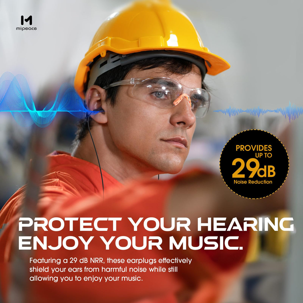 MIPEACE earbuds feature sweat-resistant silicone for comfort in hot environments.