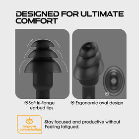 MIPEACE earplug tips offer a comfortable in-ear fit for long shifts.