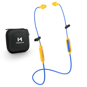 MIPEACE front packaging showing yellow earbuds and safety features