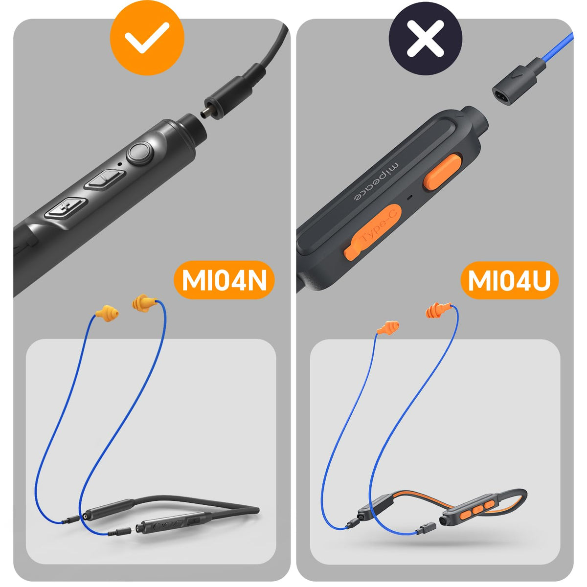 Rugged wire in MIPEACE MI04N cables resists tearing.