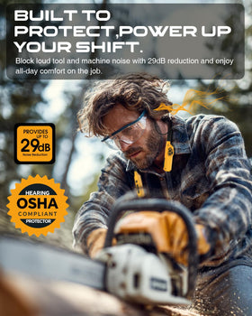 MIPEACE open-ear design keeps you aware while listening on the job.