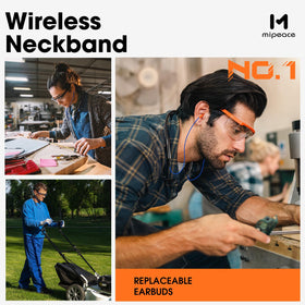 MIPEACE headphones in compact case showing portability and protection benefit