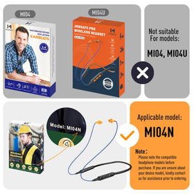 MIPEACE MI04N tri-layer ear tips closeup for comfort and seal