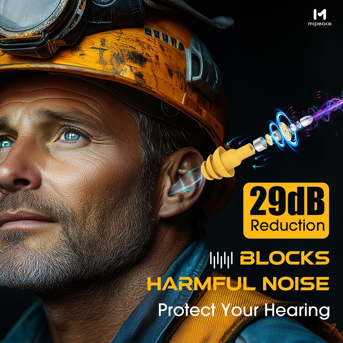 MIPEACE sweat-resistant silicone tips stay comfortable during hot shifts and outdoor tasks.