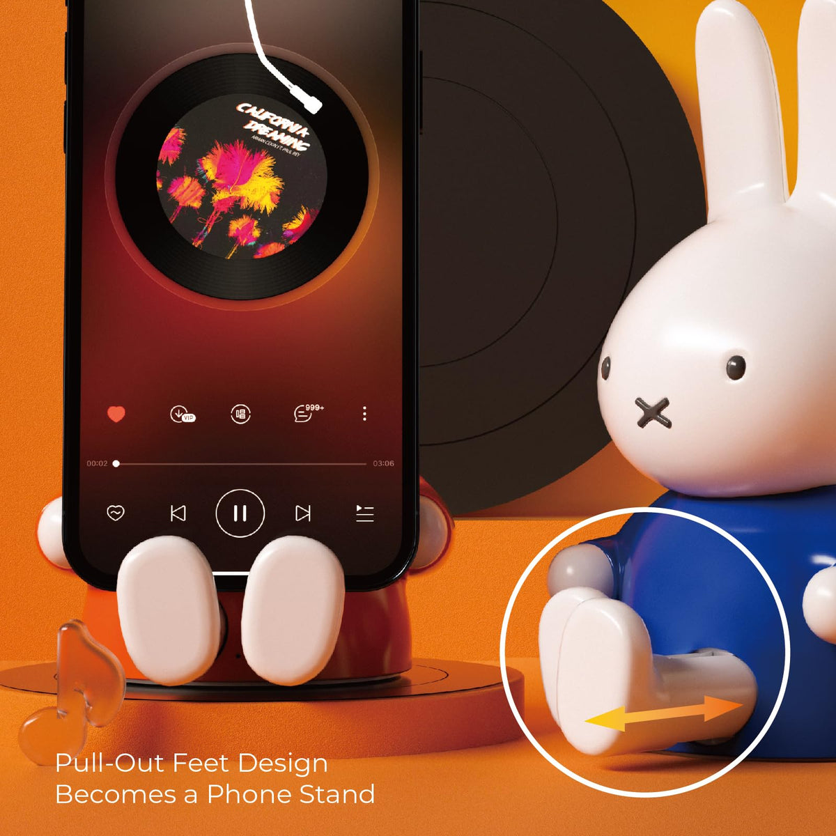 MIPOW Miffy built-in microphone for hands-free calls