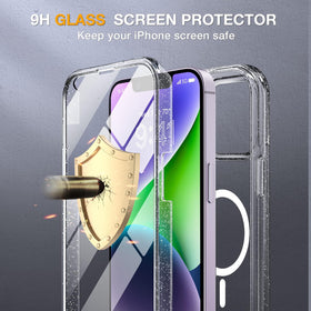 Miracase side profile highlighting reinforced corners benefit: absorbs shock from drops