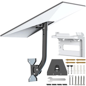 Mirexion front view of full mount showing sturdy design and safe dish support