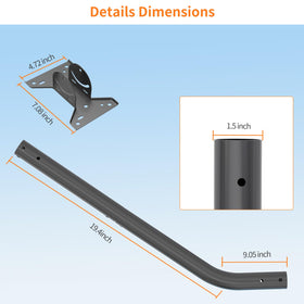 Mirexion full hardware kit with wrench showing included fasteners for wood and concrete