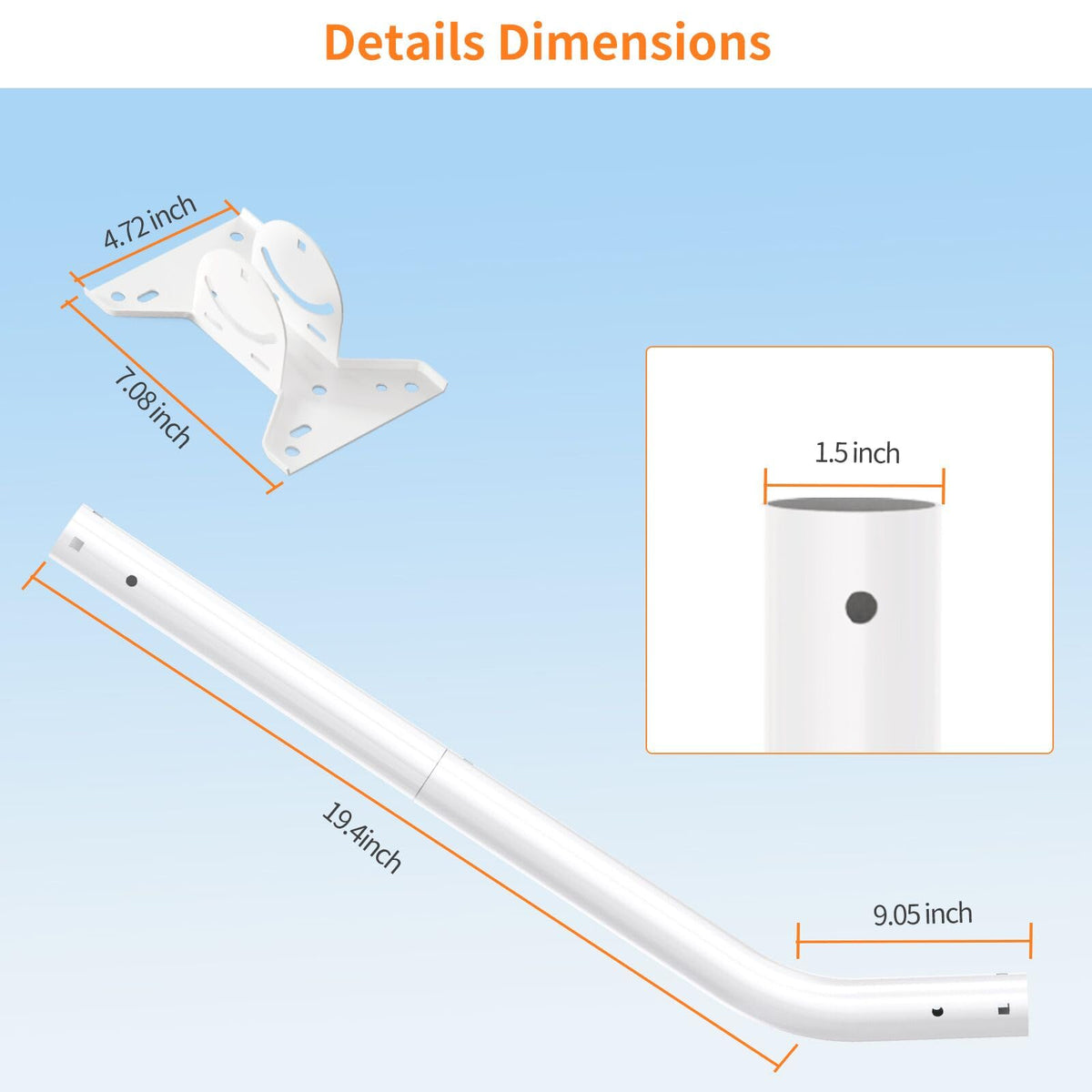 Mirexion heavy-duty support base demonstrating solid anchor points for wind resistance