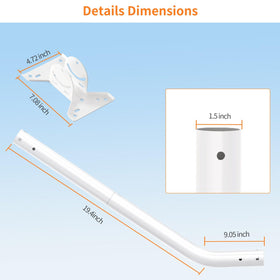 Mirexion heavy-duty support base demonstrating solid anchor points for wind resistance