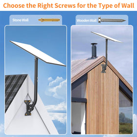 Mirexion installed under roof eave in lifestyle shot showing real-world placement options