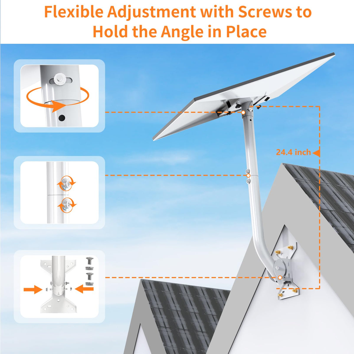 Mirexion router mount with tidy cables for neater installations and reduced clutter