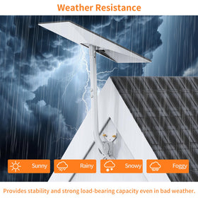 Mirexion side profile with Starlink dish illustrating elevated placement and visibility
