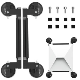 Mirexion Starlink Mini Mount on windshield for stable signal during road trips.