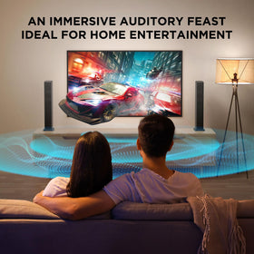 Miroir 2.0ch 100W soundbar DSP with 3 EQ modes for versatile listening