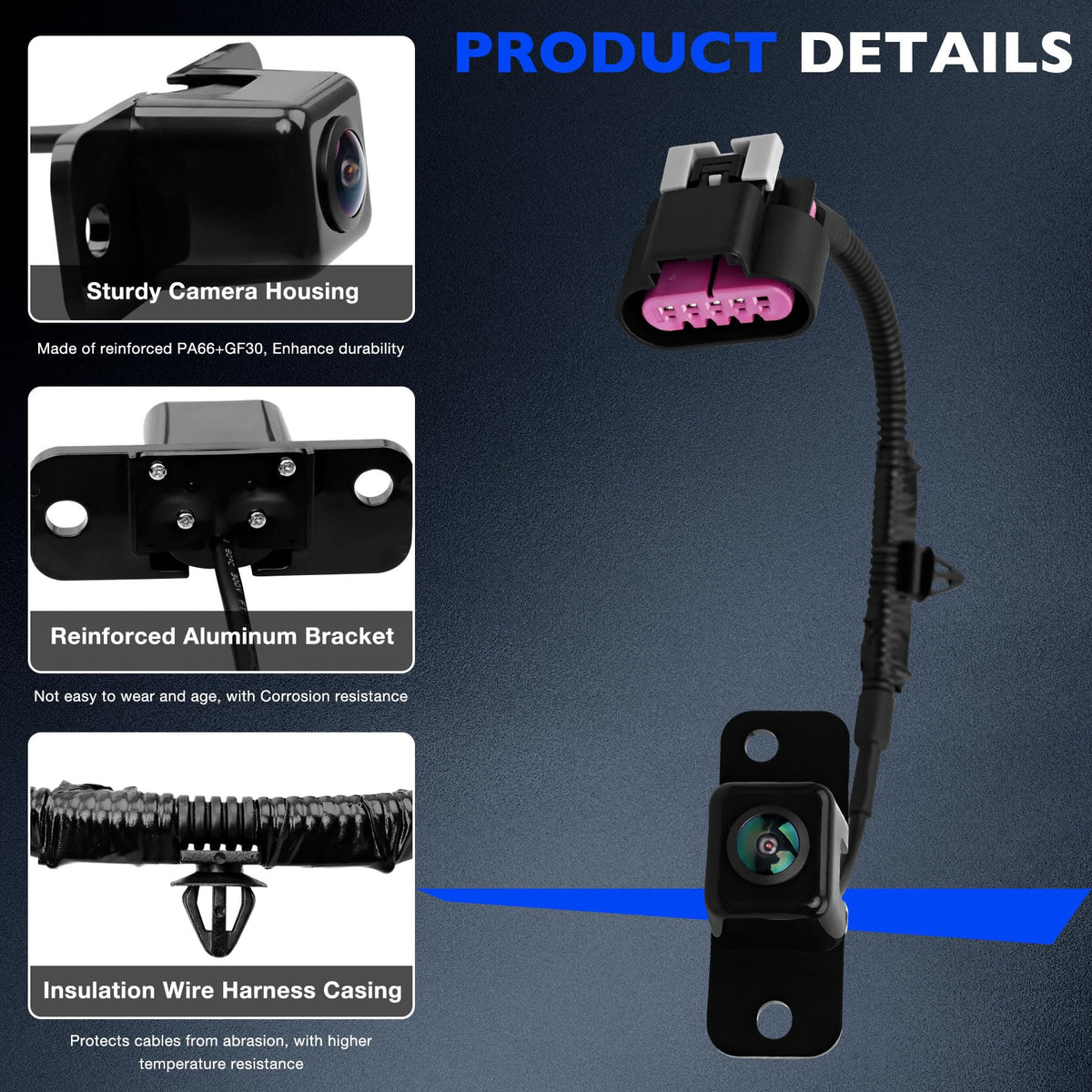 Misakomo 170-degree wide-angle view helps reduce blind spots when reversing