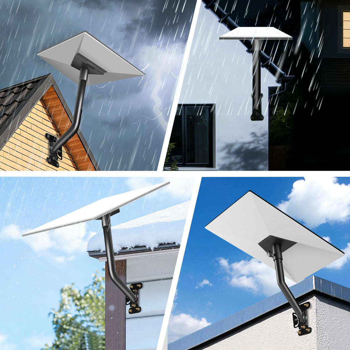 Misoull Starlink mount endures wind, snow, and heat for reliable outdoor performance.