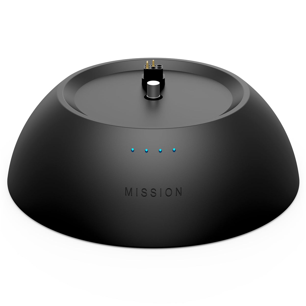 Mission Cables Battery Base front view showing sleek profile and portability benefit