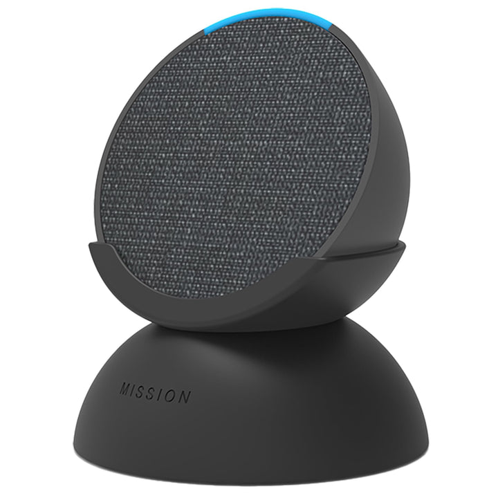 Mission Cables front view showing charcoal battery base and Echo Pop benefit portability