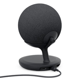 Mission Cables graphite finish stand complements dark decor and hides fingerprints