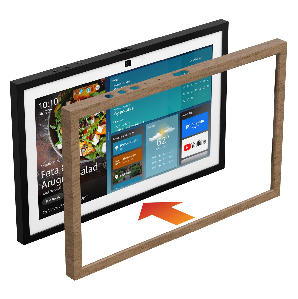 Mission Cables frame installed on wall demonstrating seamless decor integration