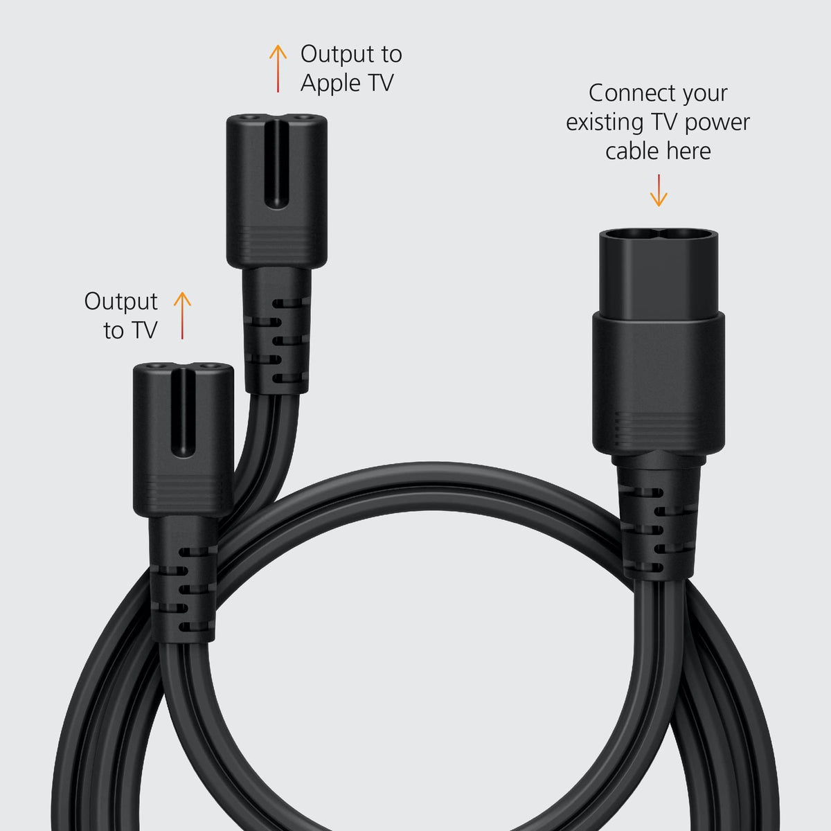 Mission Cables in use on wall-mounted TV showing concealed wiring benefit