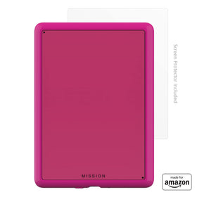 Mission Cables raspberry clear case for Kindle Paperwhite protects color and edges.