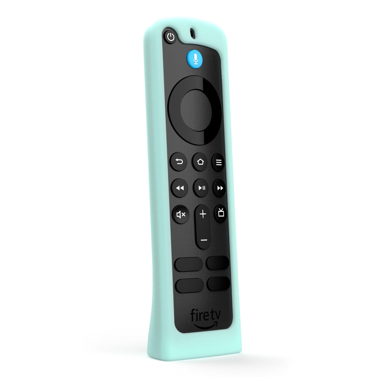 Mission Cables Standing Remote Cover closeup showing glow-ready Alexa remote for night visibility