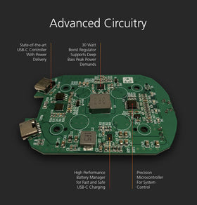 Mission Cables battery LED indicator displaying charge status for predictable playback time