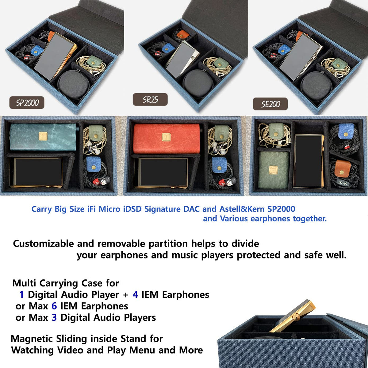 Interior organization from MITER case keeping DAP and IEMs tidy