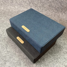 Premium PU leather and suede finish on MITER case