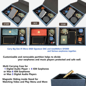 MITER hard-cover case protects gear from shocks during travel