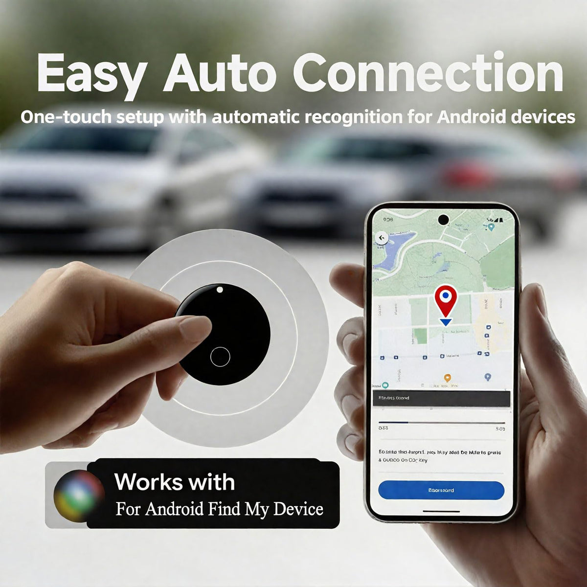 MIUXGIO GPS tracker with long-life battery for luggage or keys