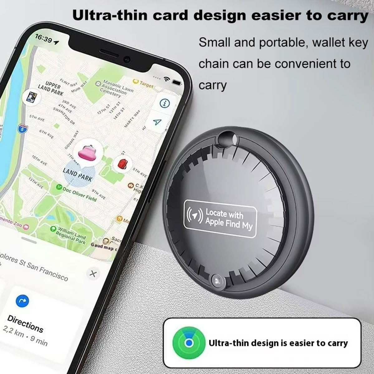 MIUXGIO mini tracker for kids keeps essentials within easy reach.