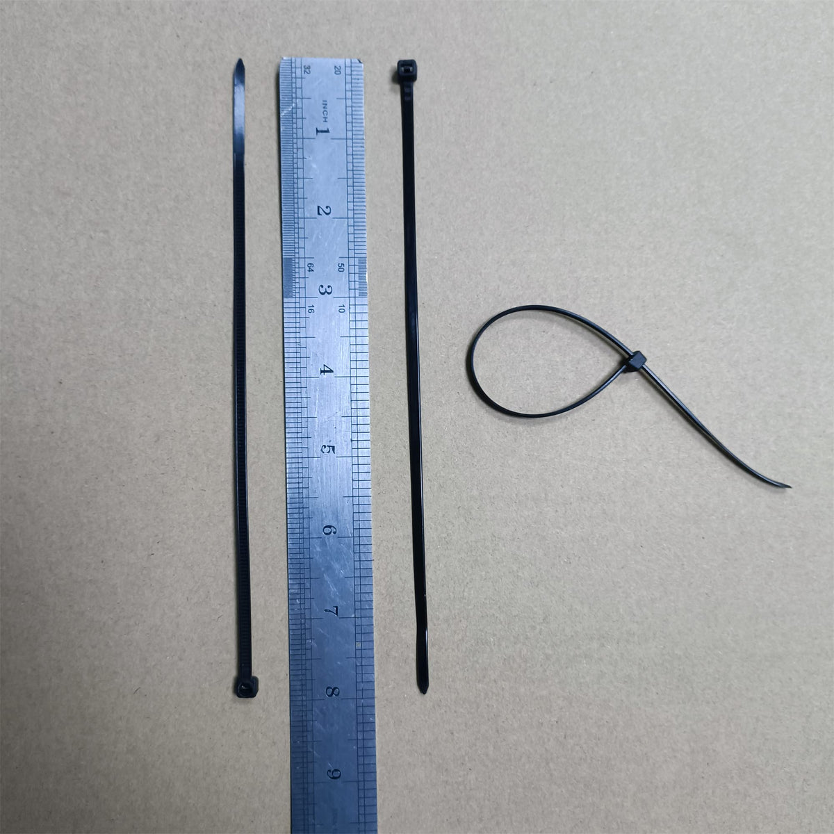 Miwutz self-locking zip tie demonstrates quick secure fastening in tight spaces.