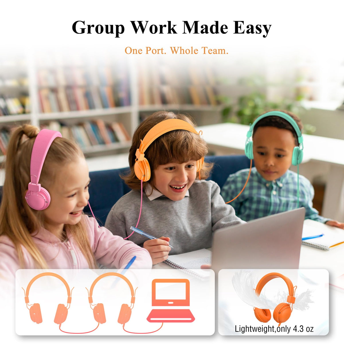 MIXCU built-in microphone supports clear audio for virtual lessons.