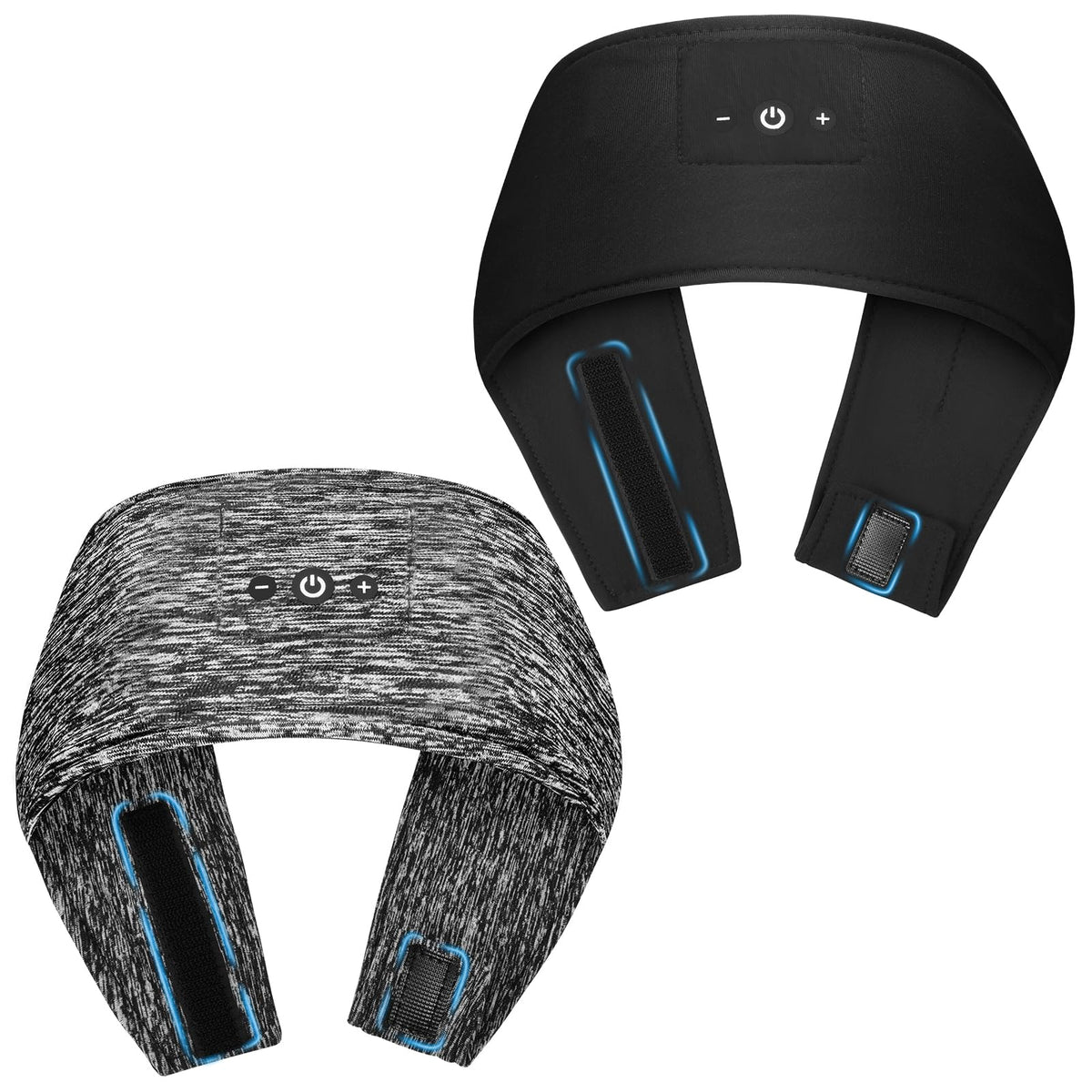 Mixiba adjustable sleeping headphones on a soft headband for sleep, travel, and relaxation.