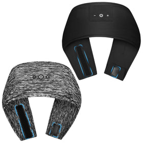 Mixiba adjustable sleeping headphones on a soft headband for sleep, travel, and relaxation.