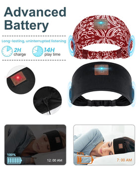 Mixiba headband worn by side sleeper demonstrating no ear pressure and improved nighttime comfort