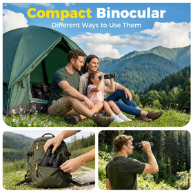 MIXIO 10x42 UHD binoculars FMC lenses deliver crisp images.