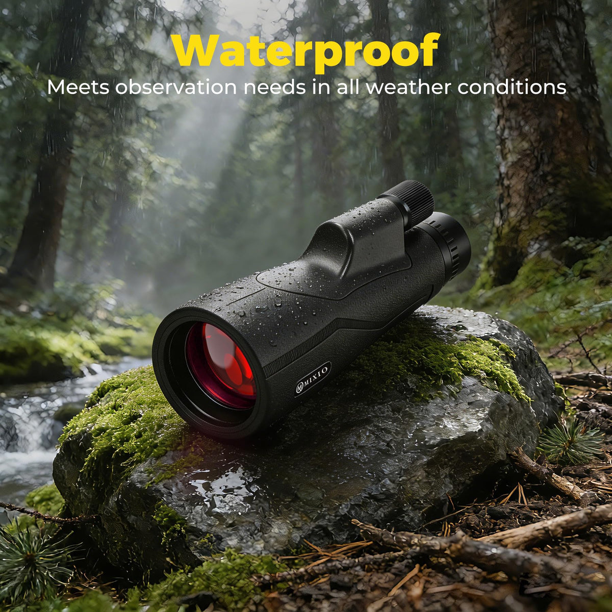 MIXIO 15x56 monocular—ideal for bird watching and stargazing adventures.