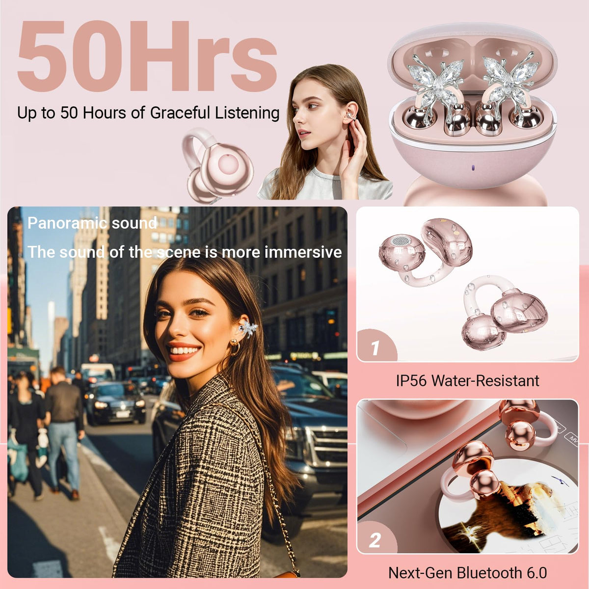 Miyonsin Bluetooth 6.0 delivers fast pairing and reliable wireless connection.
