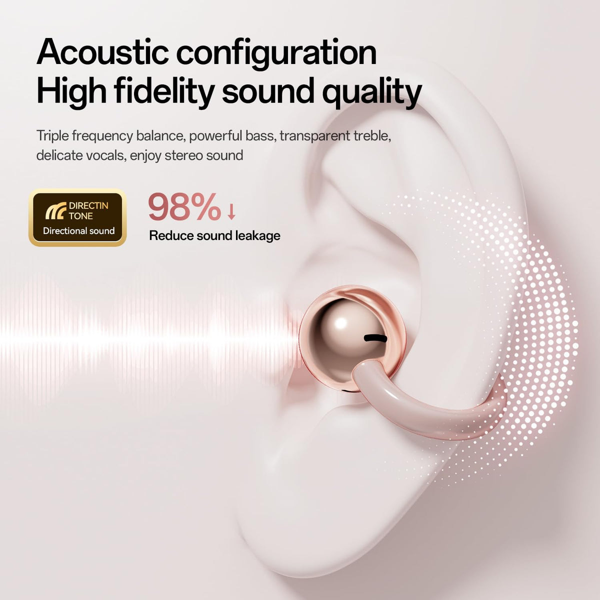 Miyonsin compact, 4.0 g per earbud for light, pressure-free wear.