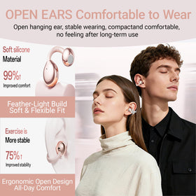 Miyonsin rose gold charging case keeps earbuds ready for day-long use.