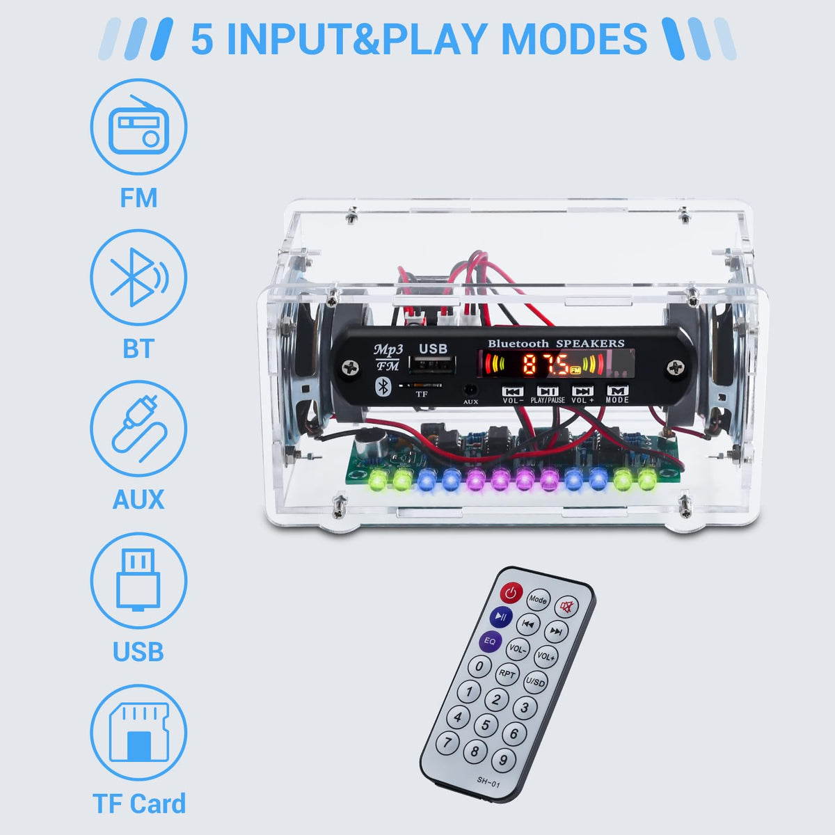 MiOYOOW 3.5mm aux input for external devices