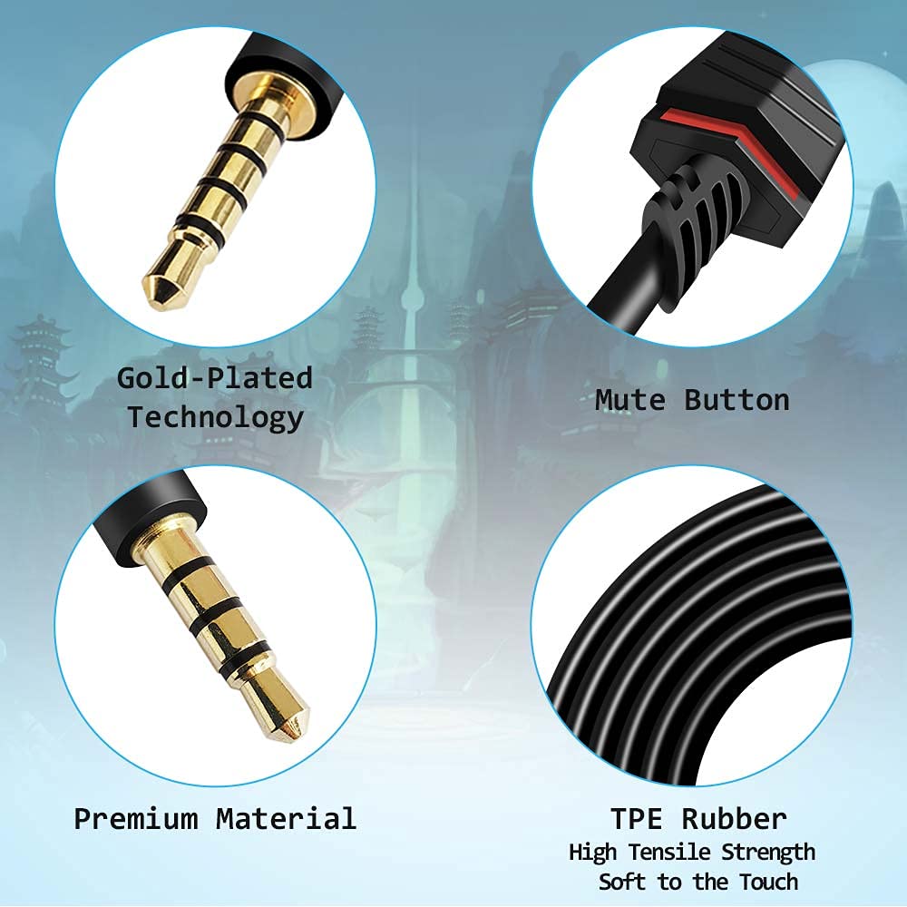 MJKOR inline mute cable length feature showing 2-meter reach.