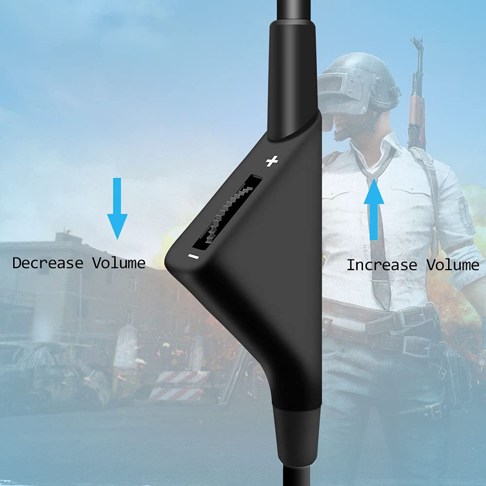 MJKOR inline cable connected to PS4/PC via 3.5mm jack for versatile setup