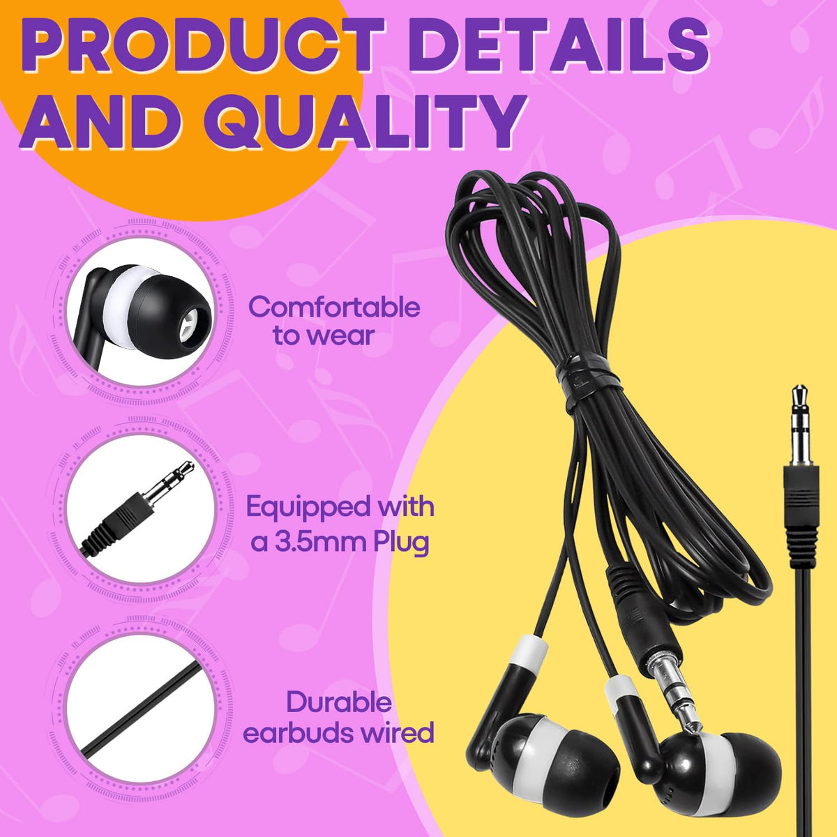 MKDTNJT thickened TPE cord for durable daily use in school.