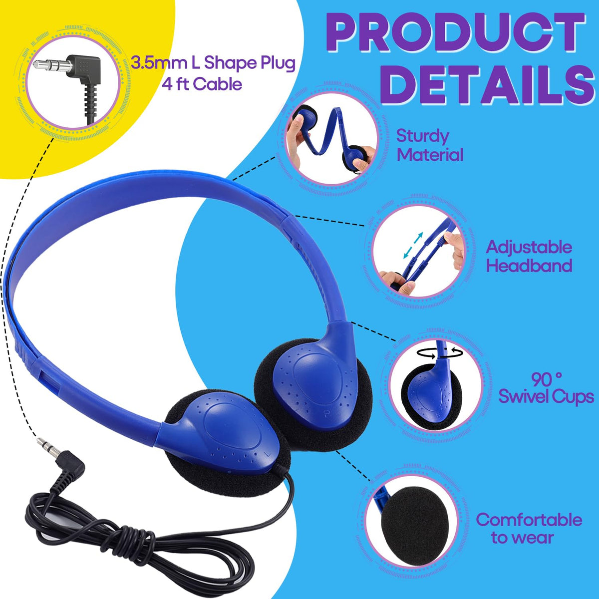 MKDTNJT earcup close-up showing padding and comfort for long lessons